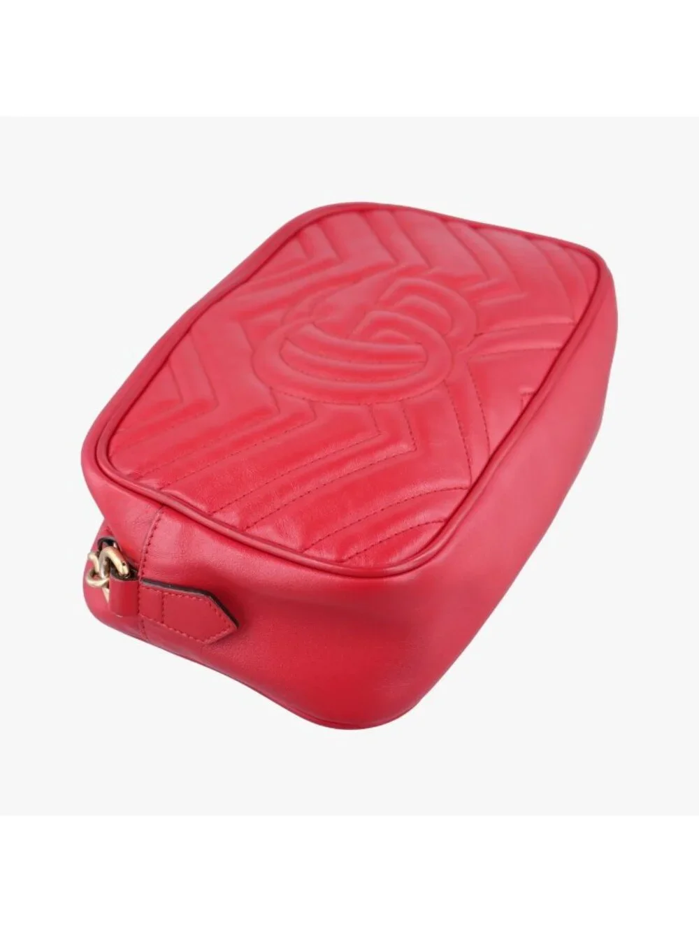 Gucci GG Marmont Red Leather Shoulder Bag